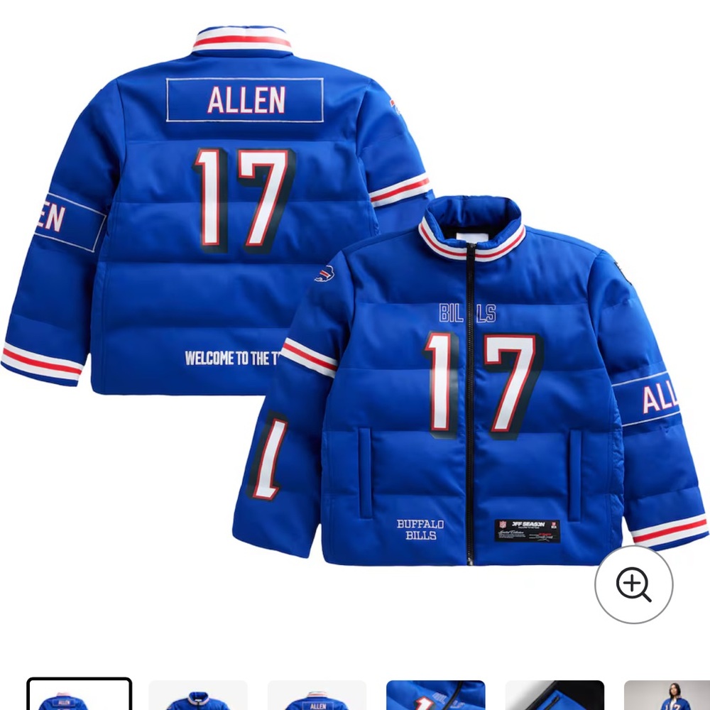 Josh Allen Buffalo Bills Unisex Off Season x NFL Player Puffer Jacket - Royal